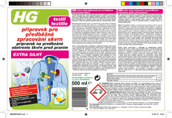 HG Extra silný přípravek pro předběžné zpracování skvrn 500 ml