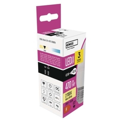 LED žárovka Classic svíčka / E27 / 4,9 W (40 W) / 470 lm / teplá bílá