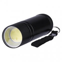 COB LED ruční kovová svítilna P3894, 100 lm, 3× AAA