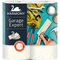Harmony Garage Expert třívrstvé univerzální papírové utěrky, 2× 16,5 m, 2 role