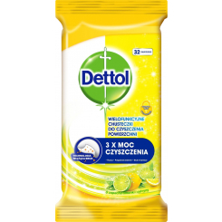 Dettol Citron a Limeta dezinfekční ubrousky na povrchy, 32 ks