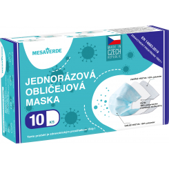 Mesaverde 3vrstvá ochranná obličejová rouška, výroba CZ, 10 ks
