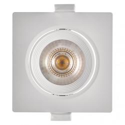 LED bodové svítidlo bílé, čtverec 5W neutrální bílá
