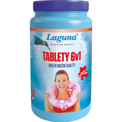 Laguna 6 v 1 Mini multifunkční tablety pro celosezónní údržbu vody v bazénu, 1 kg