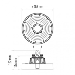 LED průmyslové závěsné svítidlo HIGHBAY 120° 100W