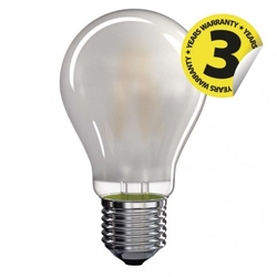 LED žárovka Filament A60 matná 6,5W E27 teplá bílá