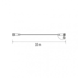 Prodlužovací kabel pro spoj. řetězy Standard, 10m, transp.