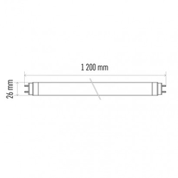 LED zářivka PROFI LINEAR T8 18W 120cm studená bílá