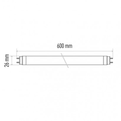 LED zářivka LINEAR T8 9W 60cm neutrální bílá