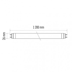 LED zářivka LINEAR T8 18W 120cm neutrální bílá