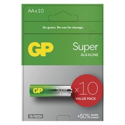 Alkalická baterie GP Super AA (LR6), 10 ks