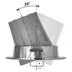 LED bodové svítidlo Exclusive stříbrné, kruh 8W neutrální b.