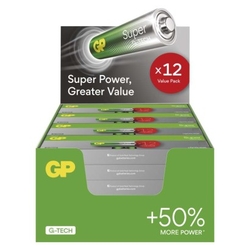 Alkalická batterie GP Super AA (LR6), 288 ks, display box, 288 ks