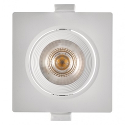 LED bodové svítidlo bílé, čtverec 7W neutrální bílá