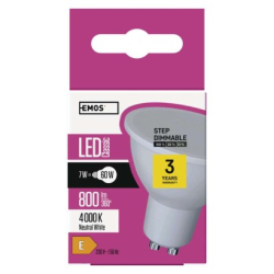 LED žárovka Classic MR16 / GU10 / 7 W (60 W) / 800 lm / neutrální bílá