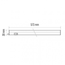 LED osvětlení T5 lišta 600mm, 8W neutrální bílá