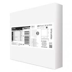 LED panel 60×60, čtvercový vestavný bílý, 30W neutr.b., 5 ks