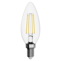 LED žárovka Filament svíčka / E14 / 6 W (60 W) / 806 lm / teplá bílá