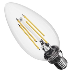 LED žárovka Filament svíčka / E14 / 6 W (60 W) / 806 lm / teplá bílá