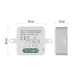 GoSmart modul spínací IP-2101SW, Wi-Fi, 1-kanálový