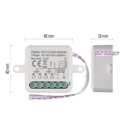 GoSmart modul motorický IP-2122CZ, ZigBee, 2-kanálový