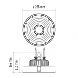 LED průmyslové závěsné svítidlo HIGHBAY 120° 150W