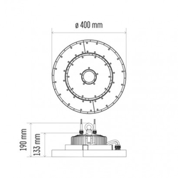 LED průmyslové závěsné svítidlo HIGHBAY 120° 200W