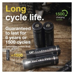 Nabíjecí baterie GP ReCyko Pro Professional AAA (HR03), 6 ks
