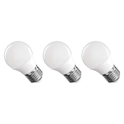 LED žárovka Classic Mini Globe / E27 / 4,2 W (40 W) / 470 lm / teplá bílá, 3 ks