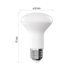 LED žárovka Classic R63 / E27 / 7 W  (60 W) / 806 lm / teplá bílá