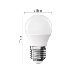 LED žárovka Classic Mini Globe / E27 / 6,5 W (60 W) / 806 lm / studená bílá