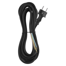 Flexo šňůra guma/neopren 3×1,5mm2, 5m, černá