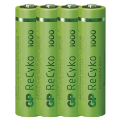 Nabíjecí baterie GP ReCyko 1000 AAA (HR03), 4 ks