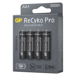 Nabíjecí baterie GP ReCyko Pro Professional AA (HR6), 4 ks