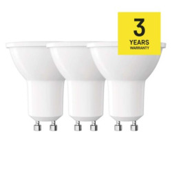 LED žárovka Classic MR16 / GU10 / 3 W (32 W) / 345 lm / teplá bílá, 3 ks