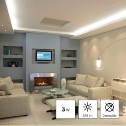 LED žárovka Classic MR16 / GU10 / 3 W (32 W) / 345 lm / teplá bílá, 3 ks