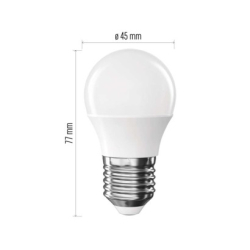LED žárovka Classic Mini Globe / E27 / 6,5 W (60 W) / 806 lm / neutrální bílá