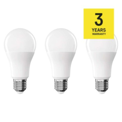 LED žárovka Classic A60 / E27 / 13 W (100 W) / 1521 lm / neutrální bílá, 3 ks