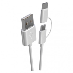 Powerbanka EMOS Alpha 5, 5000 mAh, bílá + kabel USB-C