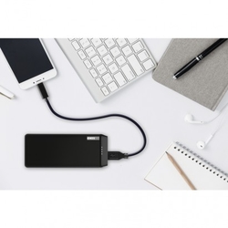 Powerbanka EMOS Alpha 20, 20000 mAh, černá + kabel USB-C