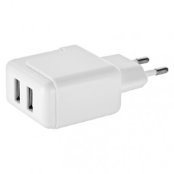 Duální USB adaptér do sítě + micro USB kabel + USB-C redukce