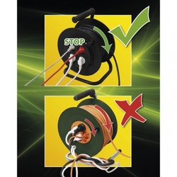 PVC kabel na bubnu s pevným středem – 4 zás., 25m, 1,5mm2