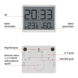 Digitální teploměr s vlhkoměrem E6210