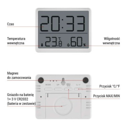 Digitální teploměr s vlhkoměrem E6210