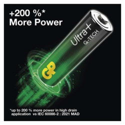 Alkalická baterie GP Ultra Plus AA (LR6), 10 ks