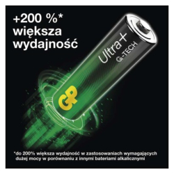Alkalická baterie GP Ultra Plus AA (LR6), 10 ks