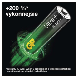 Alkalická baterie GP Ultra Plus AA (LR6), 10 ks