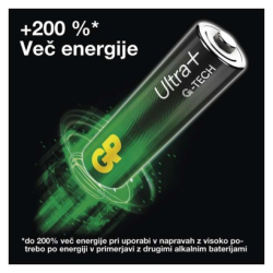 Alkalická baterie GP Ultra Plus AA (LR6), 10 ks