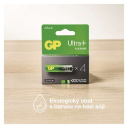 Alkalická baterie GP Ultra Plus AA (LR6), 10 ks