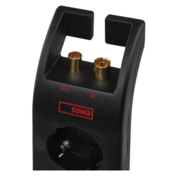 Přepěťová ochrana SCHUKO 1800J – 4 zásuvky, 2m, černá